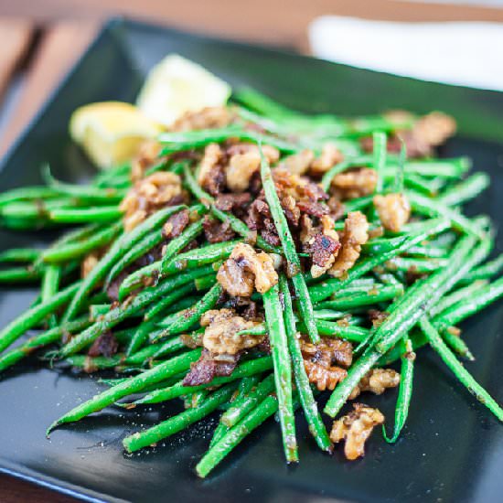 Green Bean + Bacon Salad