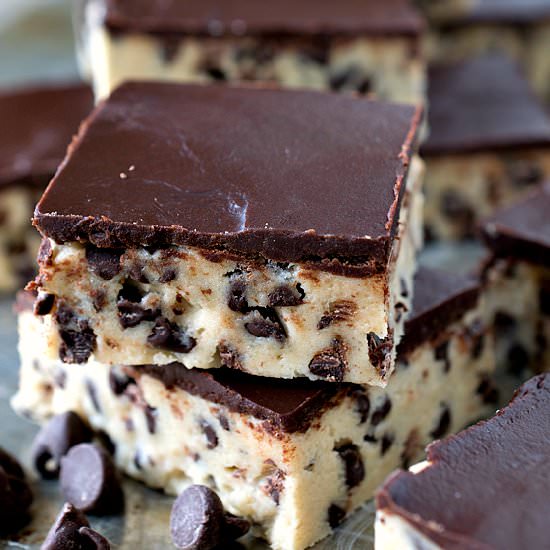 Chocolate Chip Cookie Dough Bars