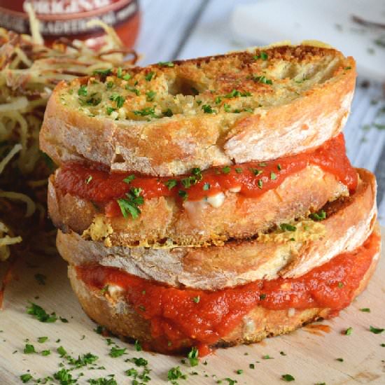 Parmesan Crusted Grilled Cheese