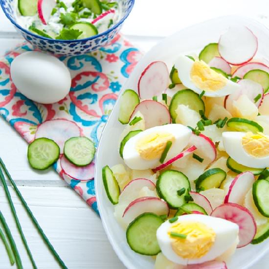 Potato Salad with Tahini Sauce