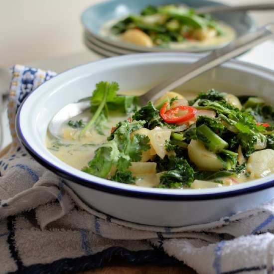 Kale and Potato Coconut Milk Curry