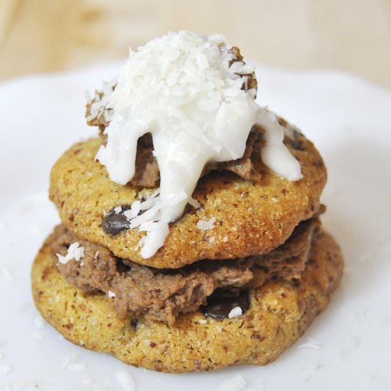 Chocolate Hummus Cookie Sandwich