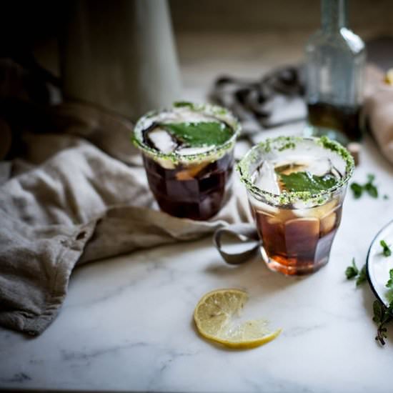 Nettle and Sorghum Cocktail Syrup