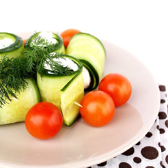 Feta Cucumber Rolls