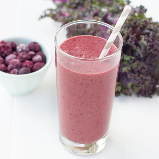 Mixed Berry Mango Kale Smoothie