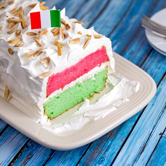 Italian Flag Cake