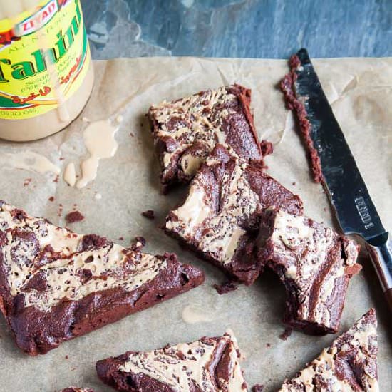 Tahini Swirl Brownies