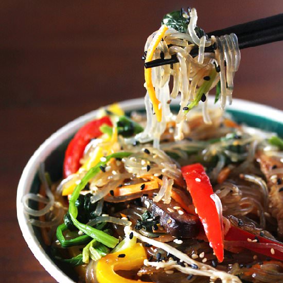 Korean Vegetable Japchae