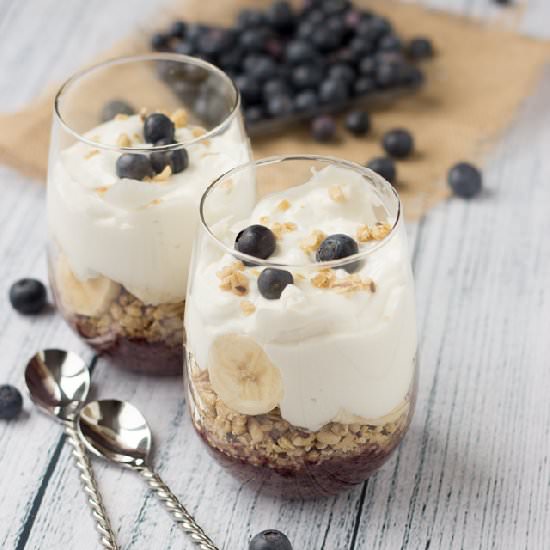 Banana Blueberry Parfait