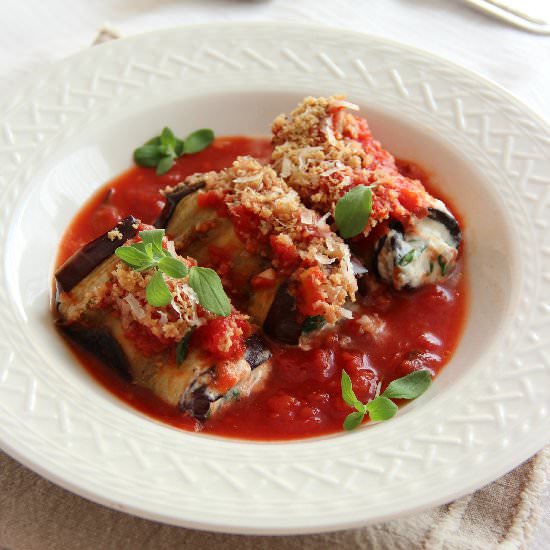 Mediterranean Eggplant Rolls