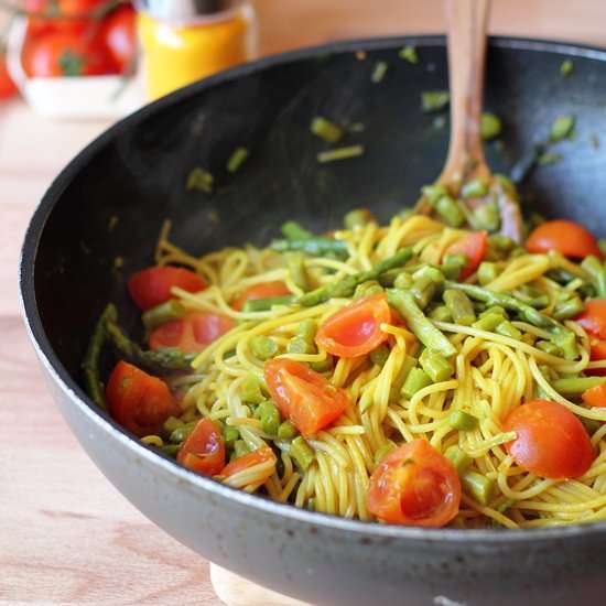 Spaghettini integrali risottati