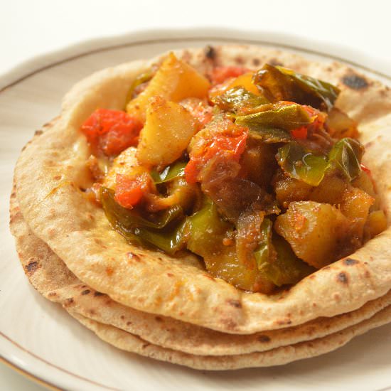 Potato Bell Pepper Curry
