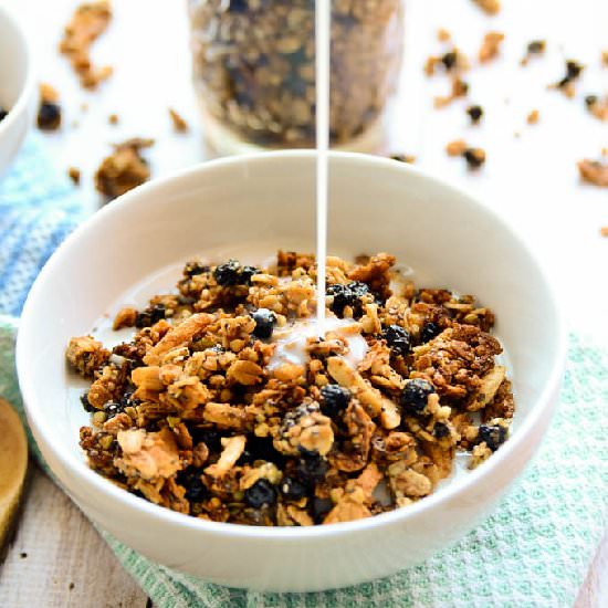 Blueberry-Buckwheat Granola
