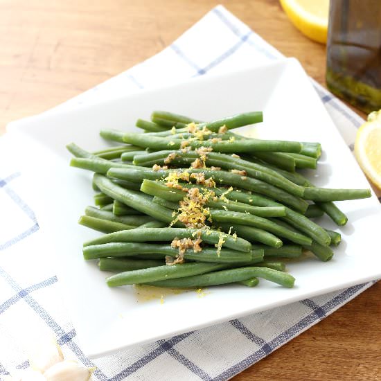 Lemon Garlic Green Beans
