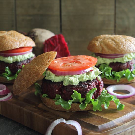 BBQ Beef Beet Burgers