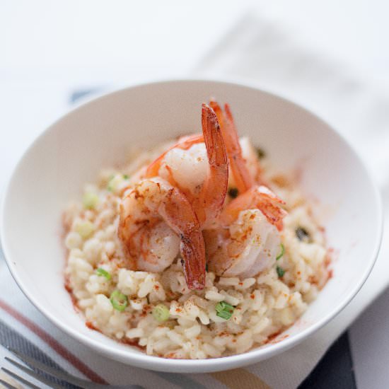 Garlic Prawns Risotto