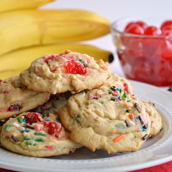Banana Split Cookies