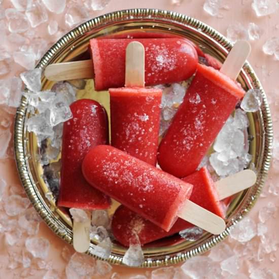 Strawberry Margarita Popsicles