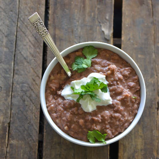 Crock Pot Refried Beans