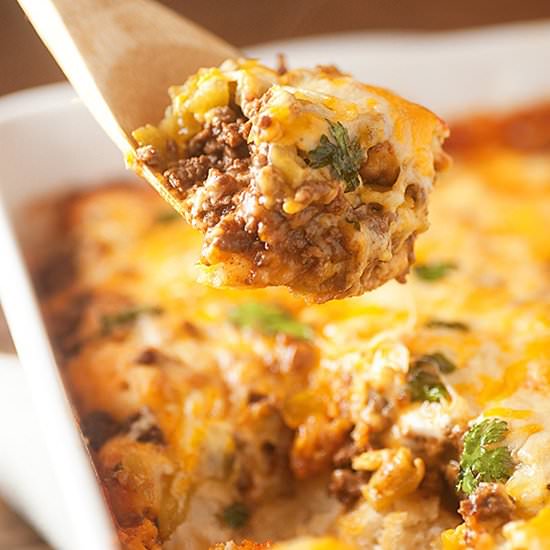 Bubble Up Enchilada Bake
