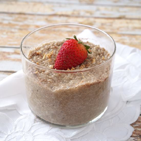 Strawberry White Chocolate Pudding