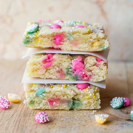 Melty Mint Sugar Cookie Bars