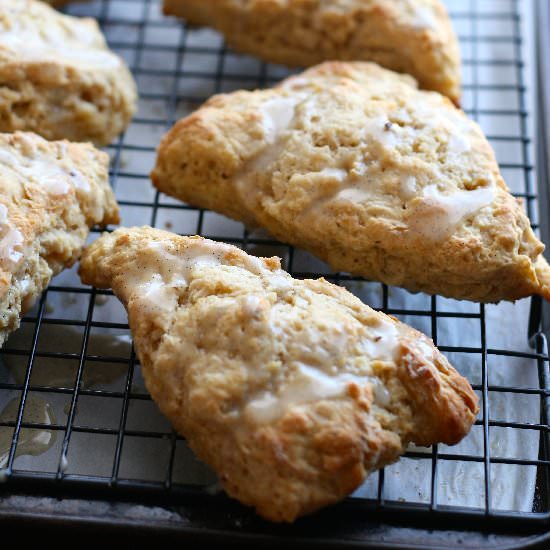 Glazed Vanilla Bean Scones