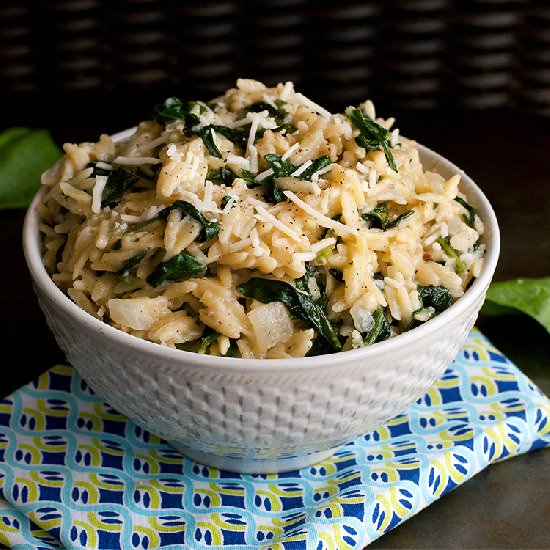 Spinach Orzo