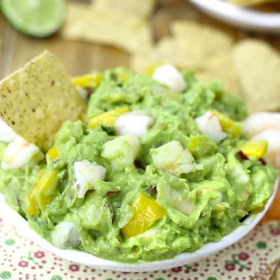 Shrimp and Mango Guacamole