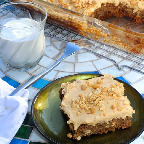 Banana Oatmeal Sheet Cake