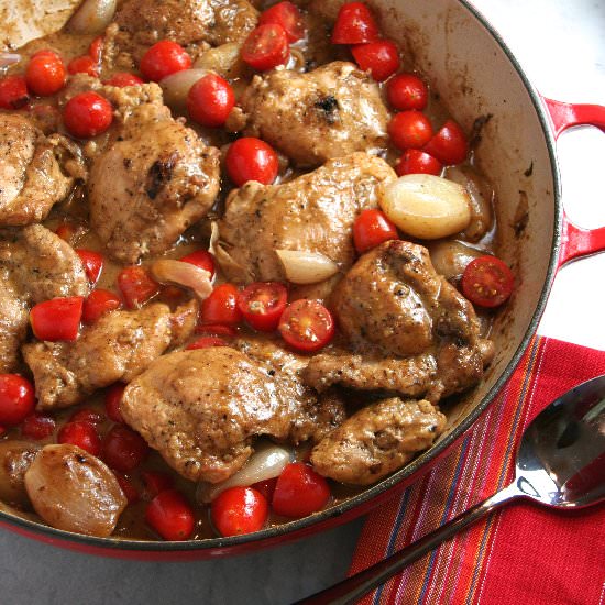 Mustard Chicken with Shallots