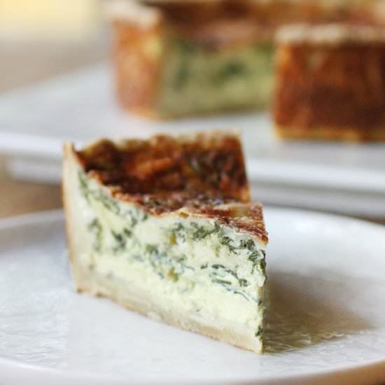 Classic French Quiche with Spinach