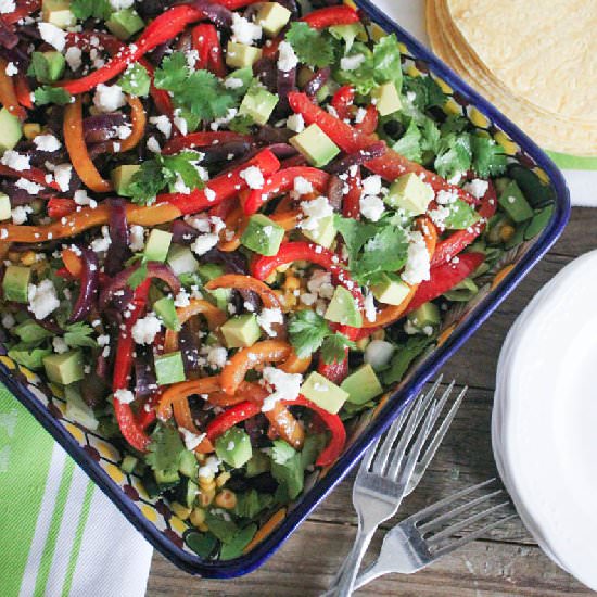 Vegetable Fajita Salad