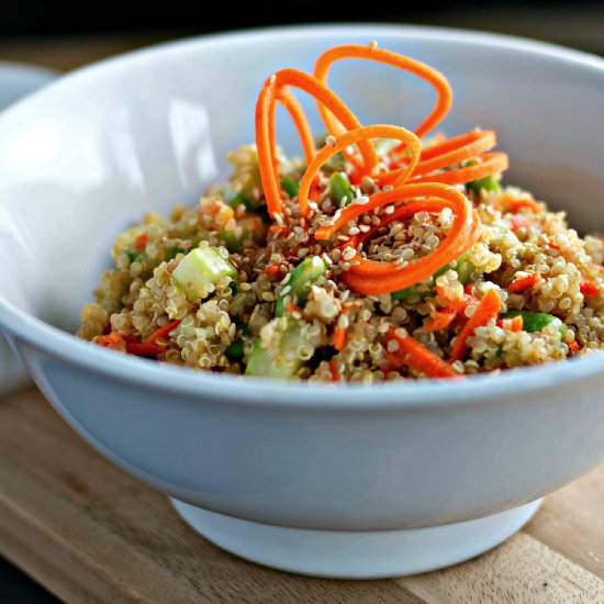 Quinoa with Ginger Sesame Dressing
