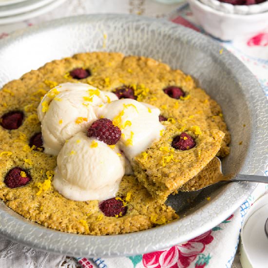 Lemon Raspberry Pizookie
