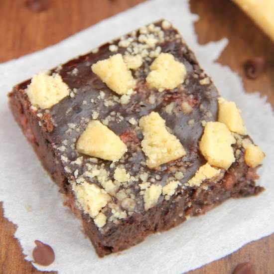 Strawberry Shortbread Brownies