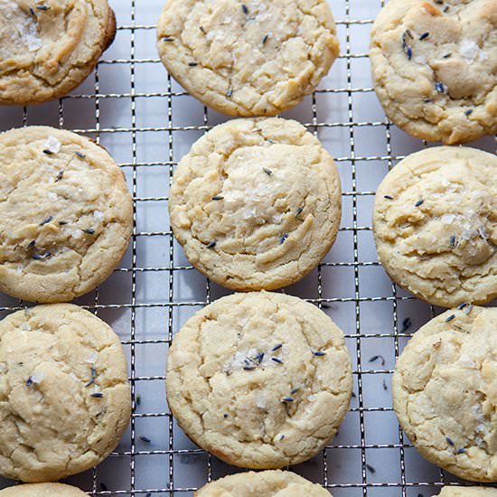 White Chocolate Lavender Cookies