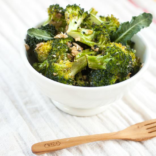 Roasted Garlic Sesame Broccoli