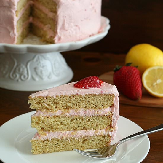 Strawberry Lemonade Cake