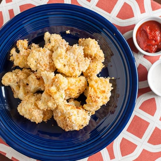 Baked Parmesan Garlic Cauliflower