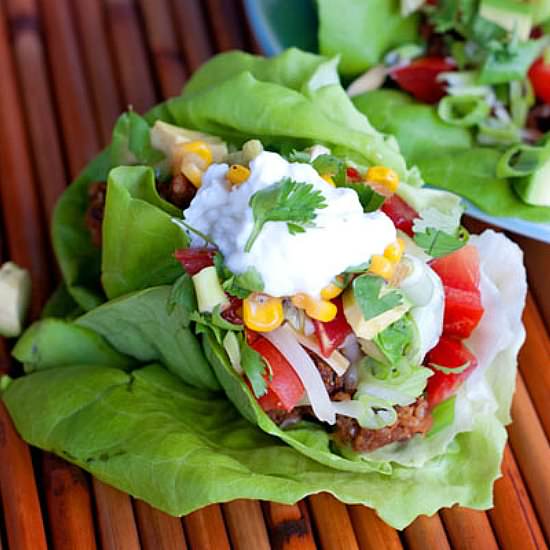 Mexican-Style Lettuce Wraps