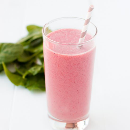 Strawberry Banana Spinach Smoothie