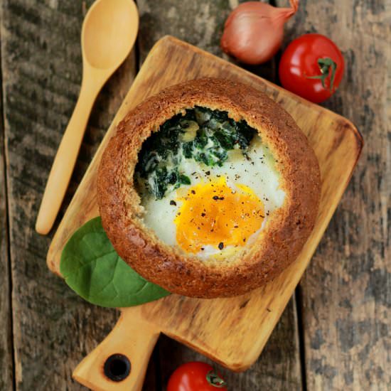 Egg with Spinach