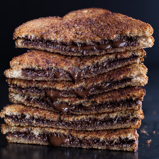 Grilled Cinnamon Toast with Choc.