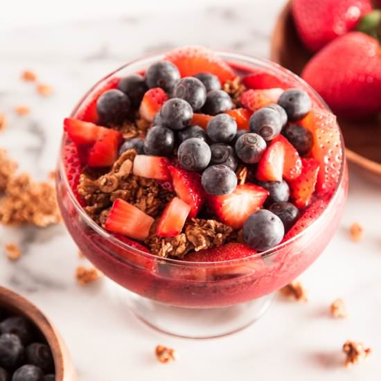 Blueberry + Pomegranate Acai Bowl