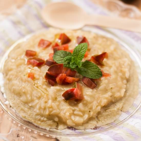 Risotto with Eggplant Mousse+Tomato