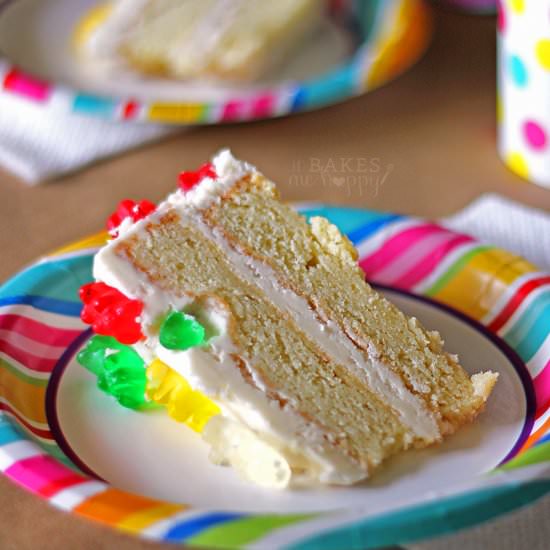 Vanilla Gummy Bear Cake