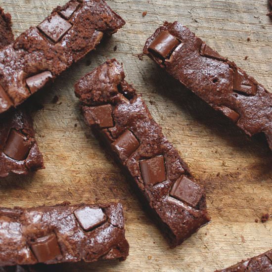 Chocolate Chunk Brownie Sticks