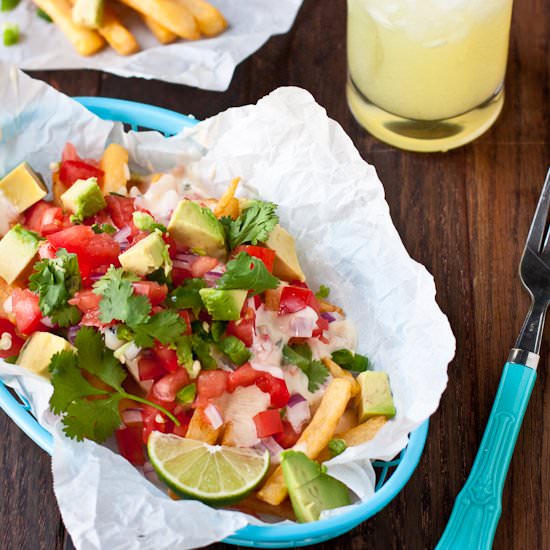Loaded Chile con Queso Fries