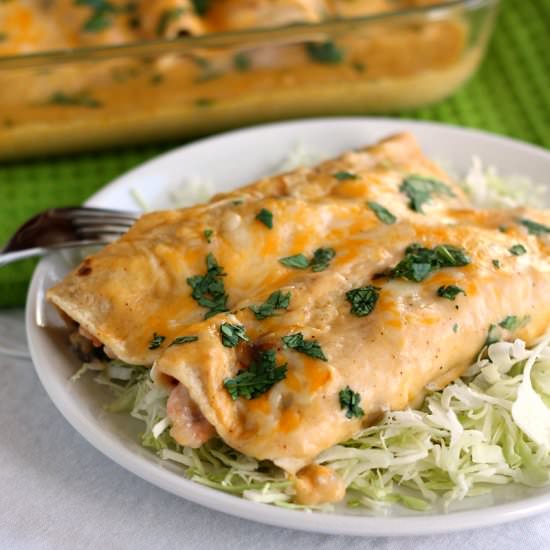 Creamy Crab and Shrimp Enchiladas